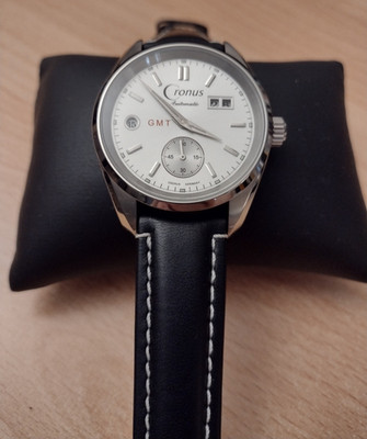 Cronus Germany GMT Automatic - 029779 - 20 Jewels - neuw.  Zustand -Teilverklebt