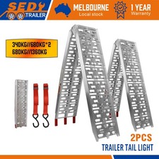 680-1360KG Trailer Aluminium Loading 2.3M Ramp Folding ATV Quad Motorcycle Bike