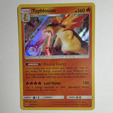 Pokemon TCG Typhlosion 42/214 SM Lost Thunder Holo Rare Stage 2 160 HP ENG on eBay