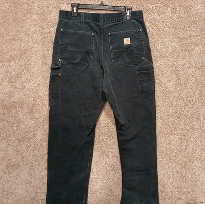 Vintage Carhartt B01 BLK Double Knee Pants USA Made Black 34x34 | eBay