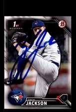 Signed Baseball Card Auto Zach Jackson 2016 Bowman Draft #BD-116 Blue Jays