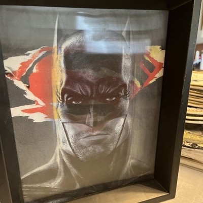 BATMAN VS SUPERMAN MOVIE HEAD SHOT 3D Shadow Box  9'' X 11''