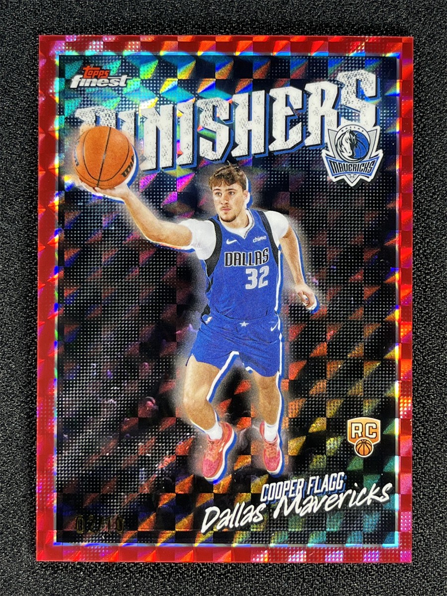 2025-26 Topps Finest Cooper Flagg #FI-8 Red Geometric Finishers Rookie RC /10