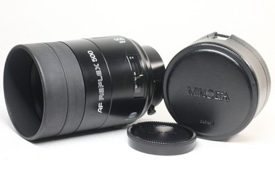 Minolta AF REFLEX 500mm F/8 Telephoto Mirror Lens From Japan