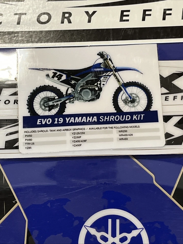 Kit de pegatinas Effex de fábrica para Yamaha YZ250F 2014 2015 2016 2017 2018  Foto 2 de 4