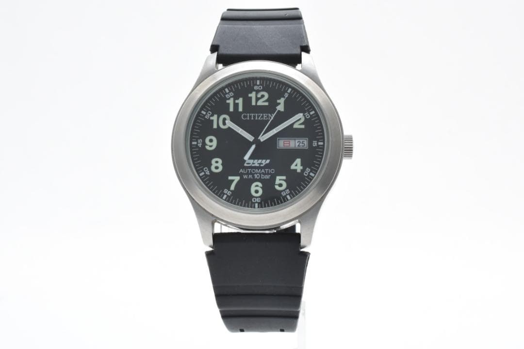 Citizen Oxy Automatic Day Date Skeleton Military … - image 10