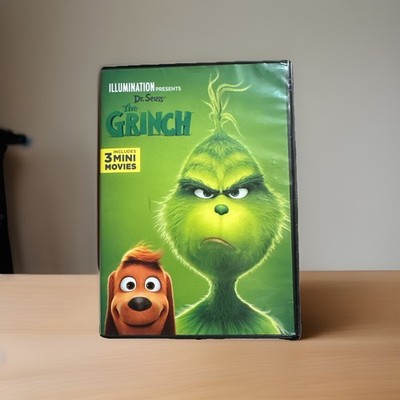 Dr. Seuss' The Grinch + 3 Bonus Features (DVD, 2018)