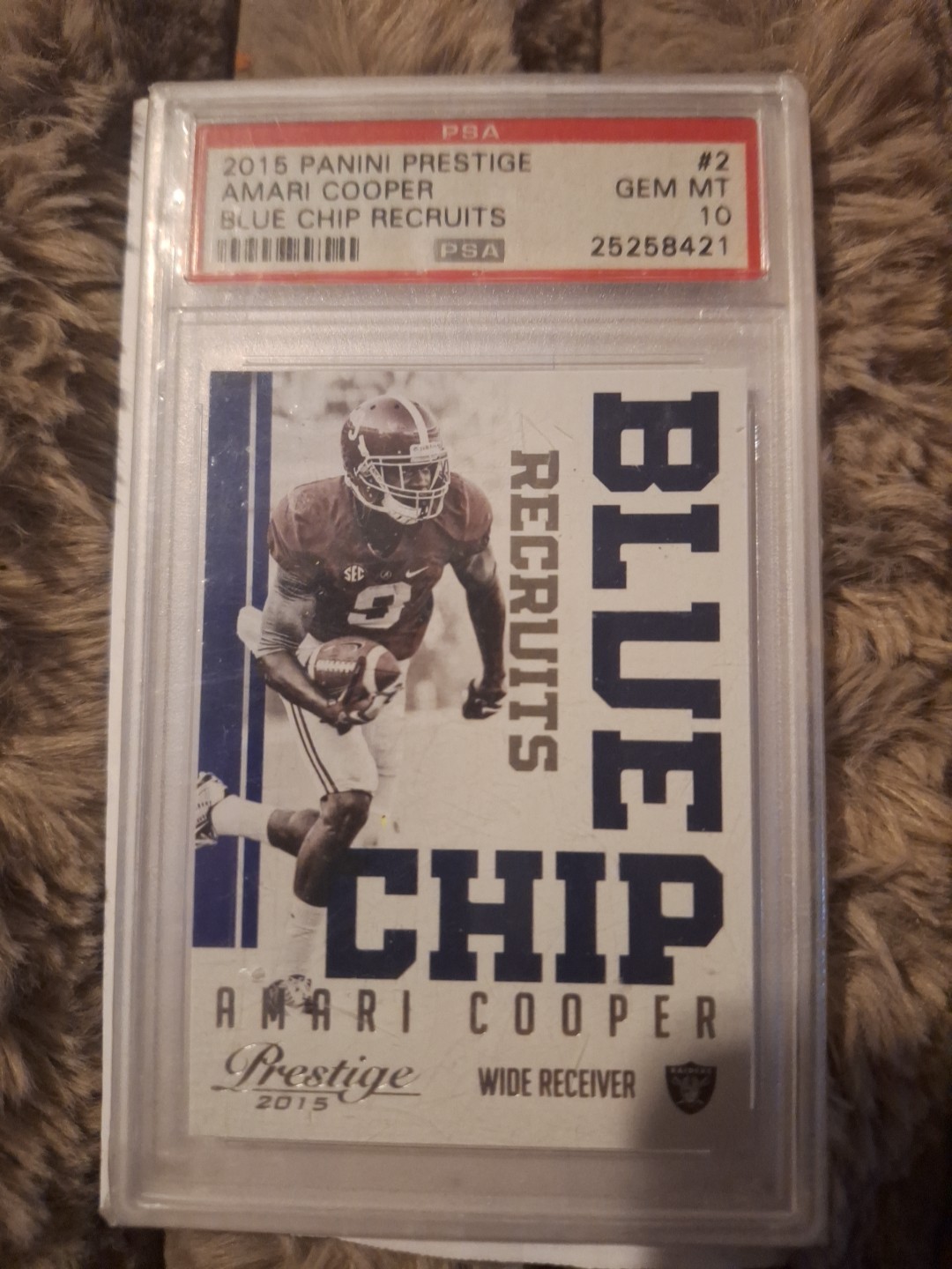 Amari Cooper Panini Prestige Blue Chip Recruits #2 Base