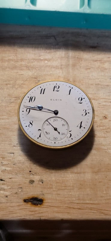 Vintage Pocket Watch Movement For Parts Repair