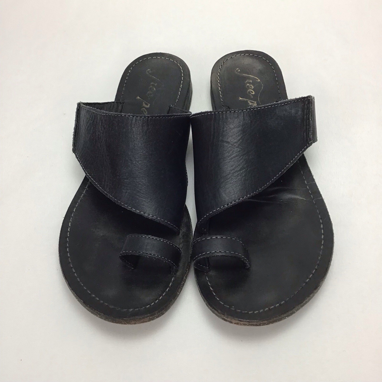 APL Free People Sant Antoni Sandalo Slide 38 Pelle Nero Boho Summer Festival 7 5
