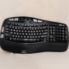Logitech K350 Comfort Wave Wireless Ergonomic Keyboard Tested  Working Batt Inc