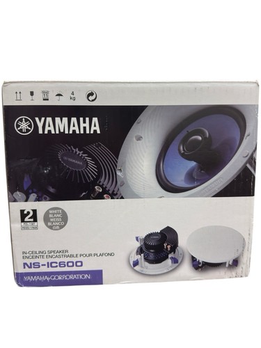 Yamaha NS-IC600 In-Ceiling 2-Way Speakers One Pair 6-1/2" White OPEN BOX