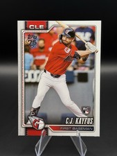 C.J. Kayfus #35 Cleveland Guardians 2026 Topps Series 1 Rookie Trading Card MLB