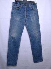 Vintage Levi's 505 Orange Tab Jeans Mens 34x34 Made in USA Straight Leg Blue
