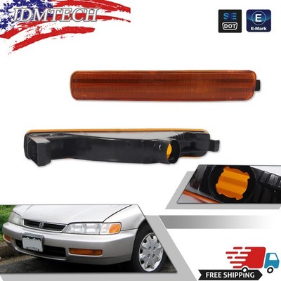 Turn Signal Light For 96-97 Honda Accord Plastic Lens Left & Right Side Set of 2