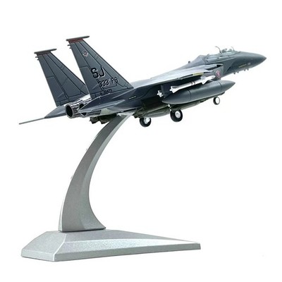 1/100 U.S. F-15E Strike Eagle Bomber Aircraft Plane Model With Display Stand