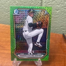 2026 Bowman Chrome First Neon Green Mojo Refractor Athletics Wei-en Lin 399 2026 Bowman Chrome First Neon Green Mojo Refractor Athletics Wei-en Lin 399