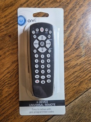ONN Universal Multi-Function 4 Device Remote Control Model #ONB13AV004 Genuine 