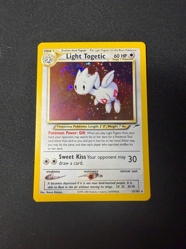 2002 POKEMON Light Togetic Neo Destiny 15/105 Holo