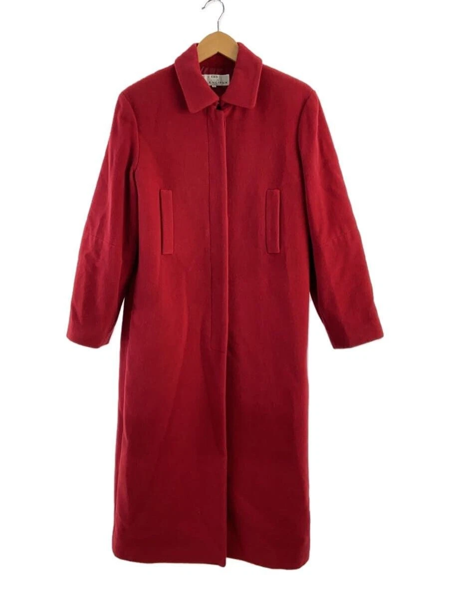 BALENCIAGA ALTRO CAPPOTTO 38 ANGORA ROSSO