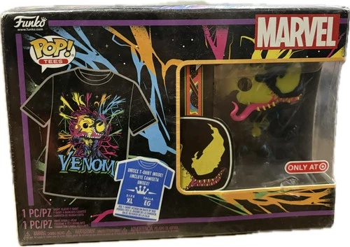 Funko POP! Eddie Brock Venom Blacklight POP & Tee - XL
