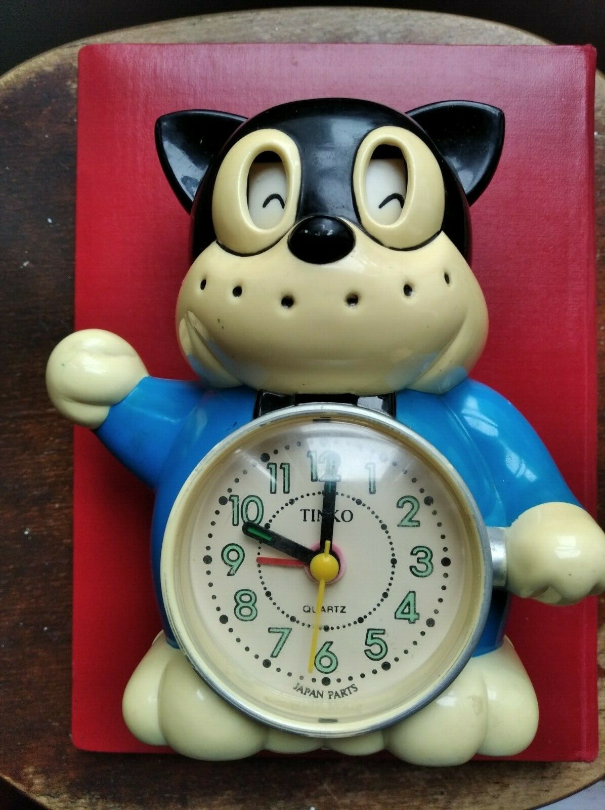 TINKO LOOKALIKE RHYTHM Alarm Mantel CLOCK VTG Talking WAKE UP Collectors Item!