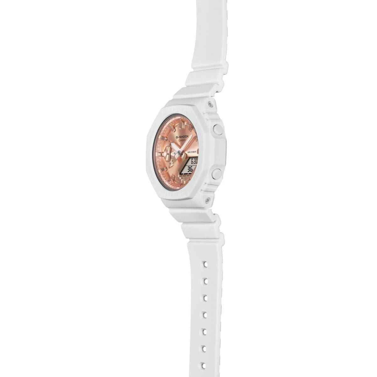 Casio G SHOCK Women GMA S2100MD 7AJF White Pink gold ANALOG DIGITAL Watch