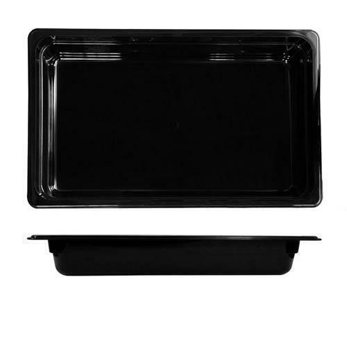 Bain Marie Tray / Black Polycarbonate Food Pan Gastronorm 1/1 Size 65mm Deep - Picture 1 of 2