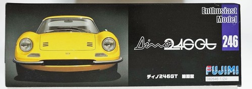 FUJIMI 1/24 Ferrari Dino 246 GT early type yellow ver enthusiast model EM246 kit - Picture 12 of 12