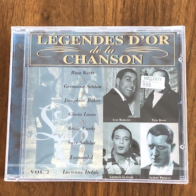 Legendes d'Or de la Chanson, Vol. 2 by Various Artists (CD, Aug-1996, Disky) NEW
