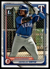 2024 Bowman #BP-16 Abimelec Ortiz Rookie Texas Rangers