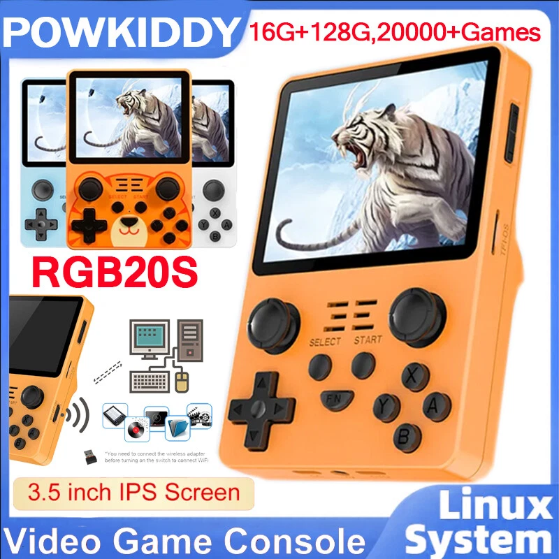 POWKIDDY Y6 Portable Linux Video Game Players HD Retro Handheld