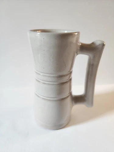 FRANKOMA 26DC Pottery White Sand Lazy Bones Small Mug Cup Espresso Juice 4 oz