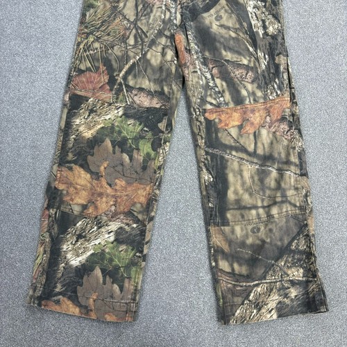 Walls Dungarees Kids Large 26x24 Brown RealTree Canvas Bib Camo Overalls Youth - Picture 3 of 13