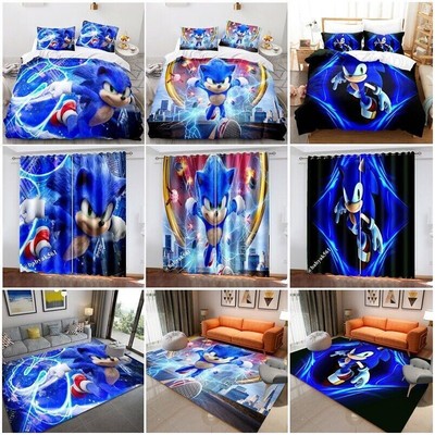 Sonic the Hedgehog Bettbezug-Set Bettwäsche Flanell Decke Floor Matte