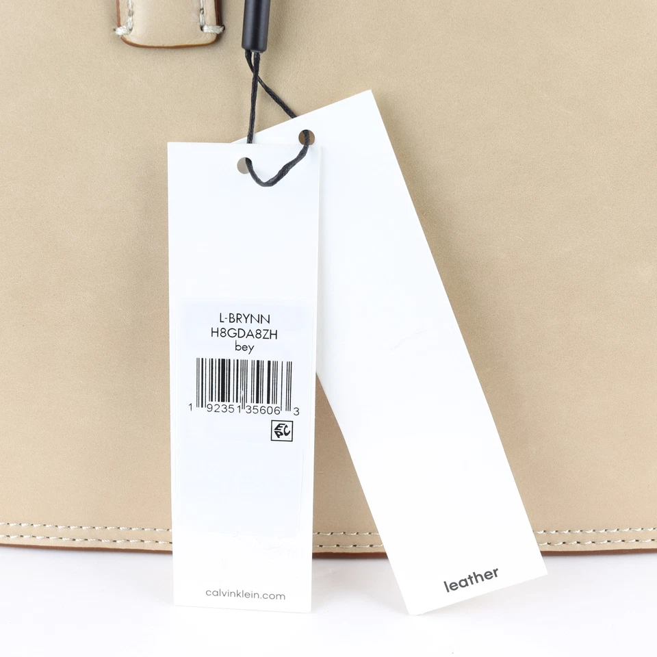 Cartera de cuero de gamuza Calvin Klein Brynn $298, tostada/marrón Foto 4 de 4