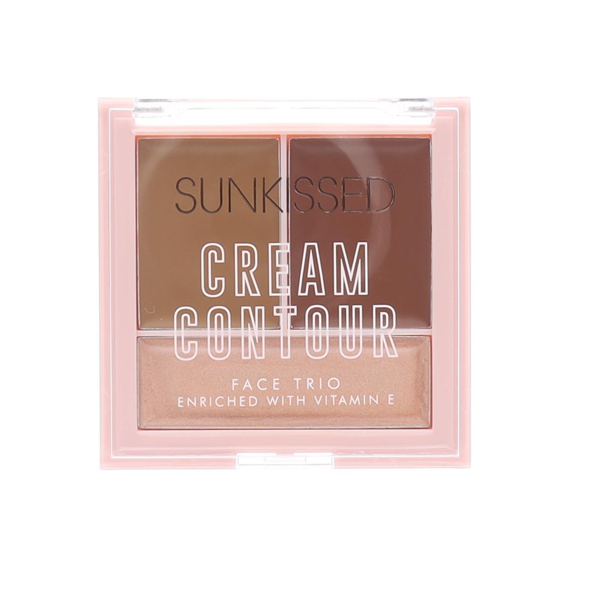 Sunkissed Cream Contour Face Trio 6.4g - Enriched with Vitamin E - Vegan