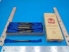 Vintage J&P Coats Embroidery Floss #8 Full 20 Skeins/20yds #366 China Blue #Z898
