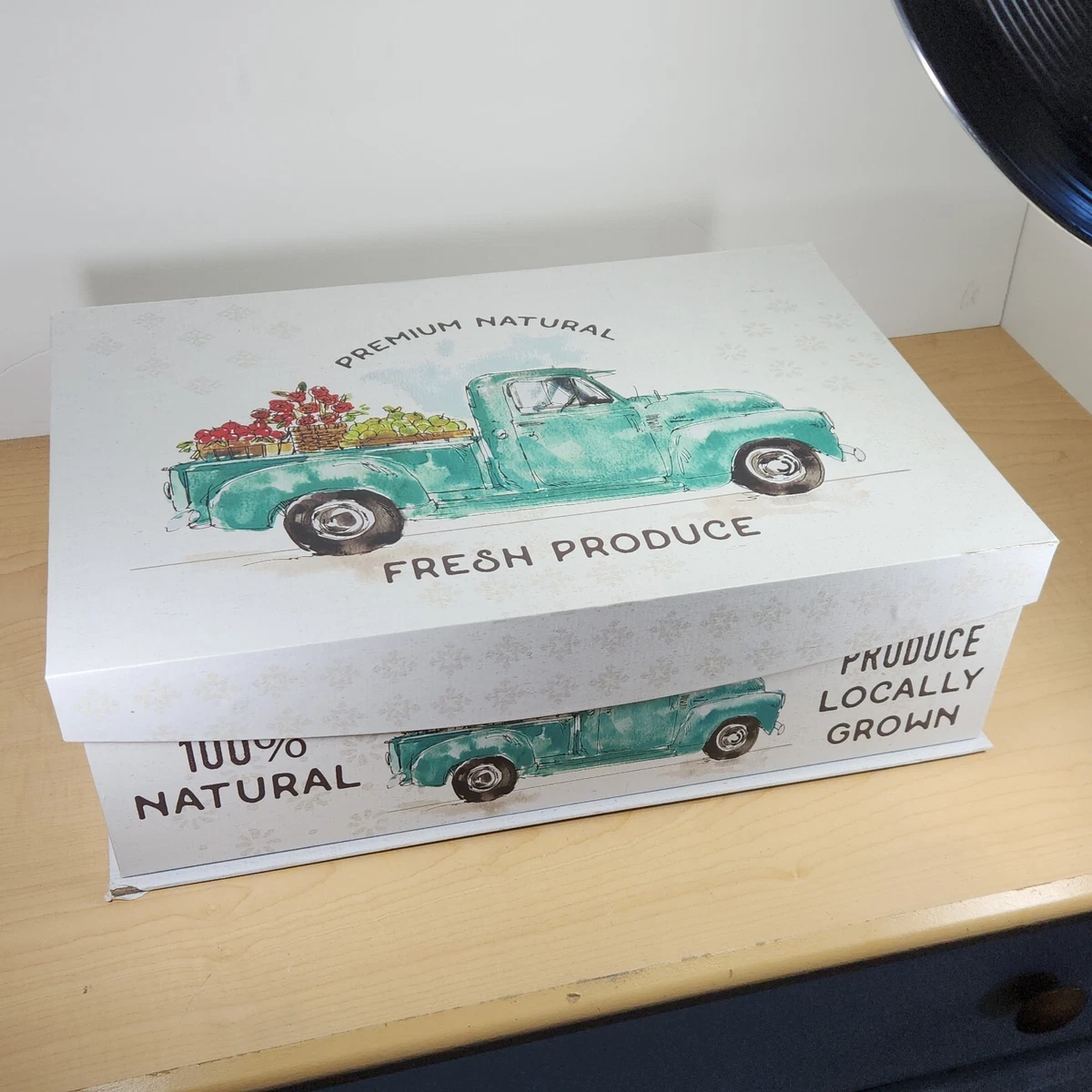Decorative shoe deals box storage