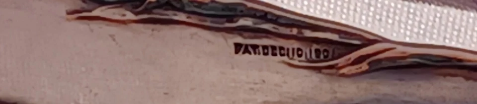 Les Six Fleurs by Reed & Barton Sterling Twist Handle Claret Spoon-mono'd 17" - Image 3 of 3