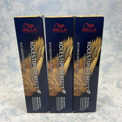 Wella Koleston Perfect ME+ Permanent Hair Color 2oz #9/8 ( Lot of 3 ) New