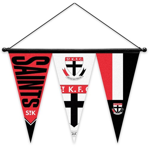 AFL Footy Team Logo Set of 3 Felt Wall Pennant with Hanger - Picture 13 of 16