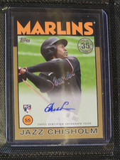 2021 Topps Jazz Chisholm 1986 RETRO GOLD AUTO /50 RC YANKEES