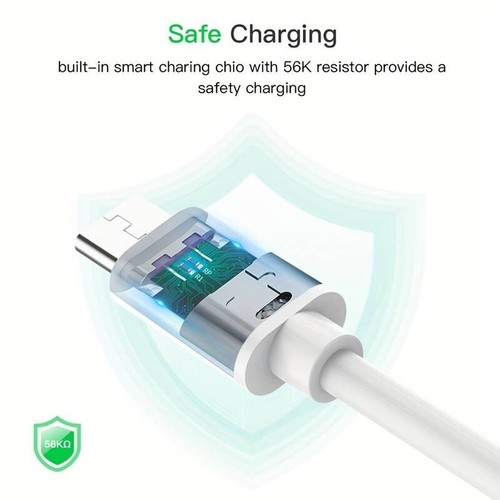 2X CAVO USB C 1M CAVO CAVI DATI CAVO DI RICARICA RAPIDA PER GOOGLE OPPO XIAOMI - Picture 4 of 8