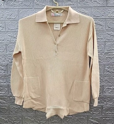 New Free People FP Beach Linen Beige Picnic Sweater Romper Size XSmall 