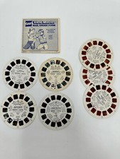 Vintage Assorted Veiw Master Reels, Superman, Seasame Street,Disney