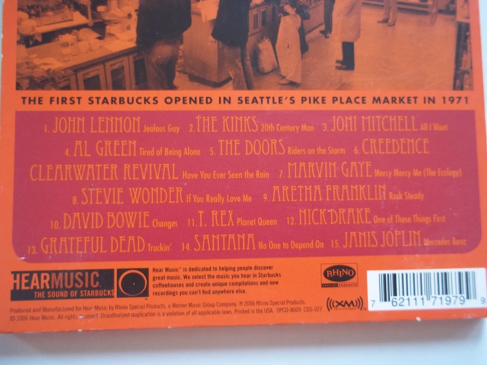 CD Rock Steady 1971 Celebrating Starbucks 35th Anniversary 15 Songs! 2006 Rhino Foto 3 de 4