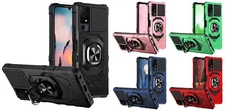 For TCL 505 T509A Armor Ring Stand Hybrid Case Phone Cover