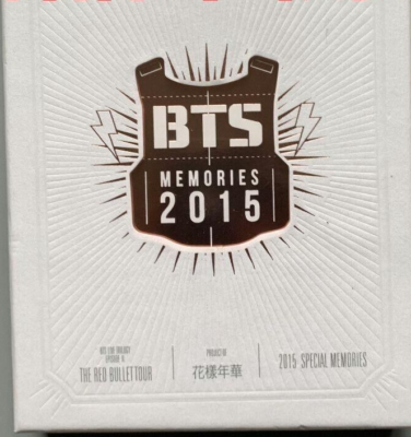 BTS MEMORIES 2015 DVD&フォトブック BTS Memories 2015 DVD with Japanese subtitles DVD & CD