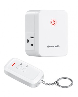 DEWENWILS Indoor Remote Control Outlet Plug Wireless Remote Light Power Switch 